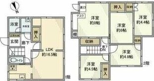 国分北戸建の物件間取画像